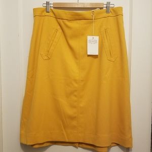 Aptitude for Anthropology A-Line Skirt in Mustard